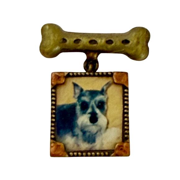 Schnauzer dog pin handmade - Picture 1 of 6